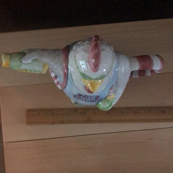 Vintage Fitz and Floyd 1993 Omnibus handpainted teapot - Picture 8 of 9